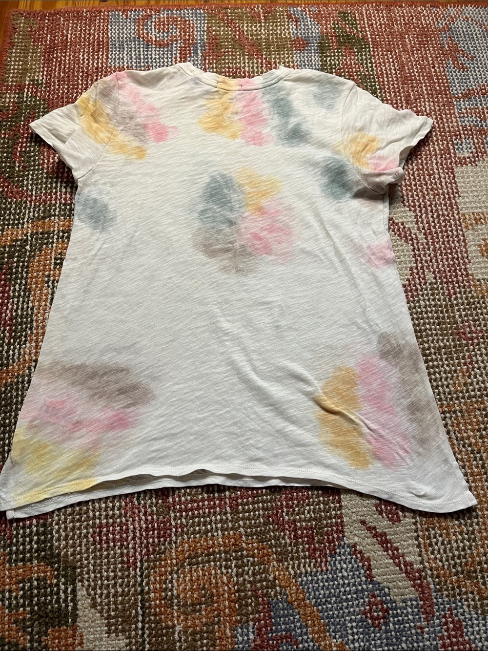 ATM Anthony Thomas Melillo Schoolboy Print Pastel Tie Dye Cotton T Shirt Size M - Picture 8 of 8